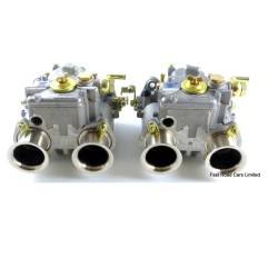 LOTUS TWINCAM BIG VALVE WEBER 40 DCOE 151 MATCHED PAIR CARBURETTORS +ADJ LEVER