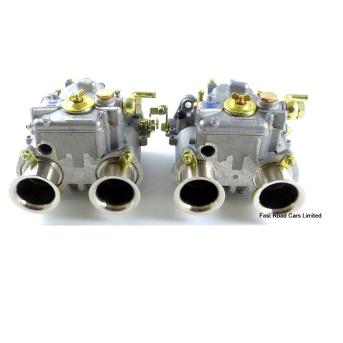 LOTUS TWINCAM BIG VALVE WEBER 40 DCOE 151 MATCHED PAIR CARBURETTORS +ADJ LEVER