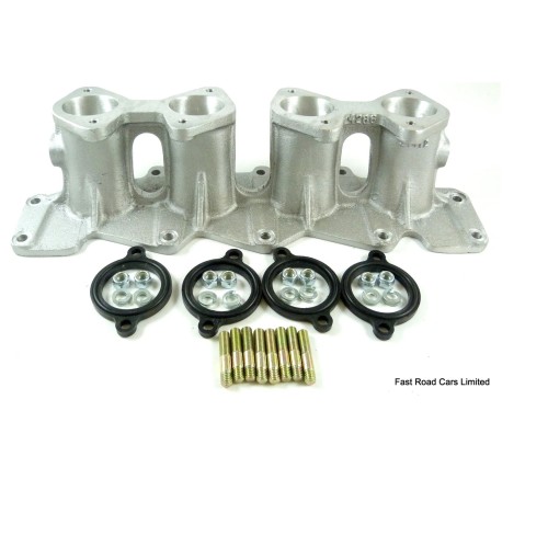 FORD ZETEC MANGOLETSI NEW INLET MANIFOLD 4286-45 WEBER 45 DCOE x2 with fit kit