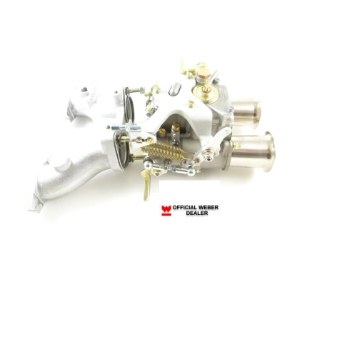 MGB WEBER 45 DCOE 152 CARB/CARBURETTOR, MANIFOLD & LINKAGE READY ASSEMBLED