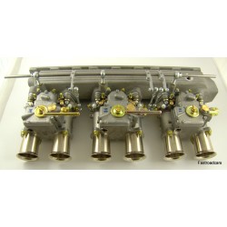 Jaguar E Type 3.8/4.2 Weber 45 DCOE x3 Carburettors with inlet manifold & linkage