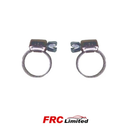 2 x Petrol Pipe Hose Clip Stainless Steel