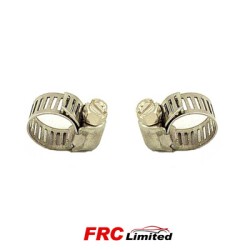 2 x Petrol Pipe Hose Clips - Stainless Steel 6mm & 8mm