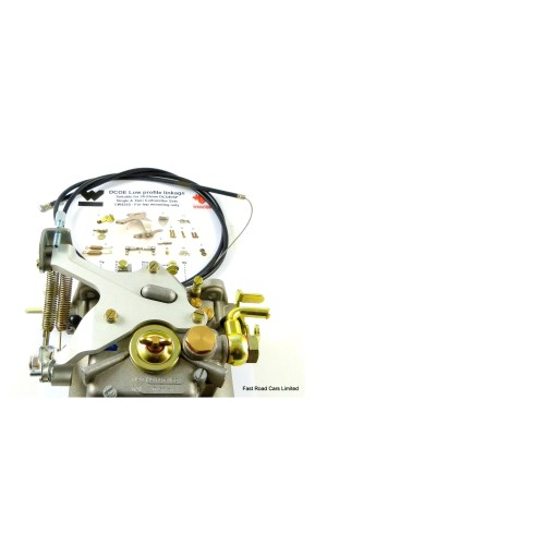 WEBER DCOE/SP LOW PROFILE THROTTLE LINKAGE SINGLE OR TWIN WITH THROTTLE CABLE