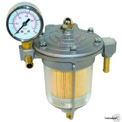 Fuel Regulator Filter King 85mm - Glass Bowl & Gauge