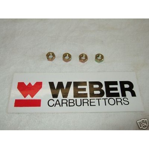 Weber 40-45 DCOE Carb Rampipe/Airhorn Stud Nuts - Set Of 4