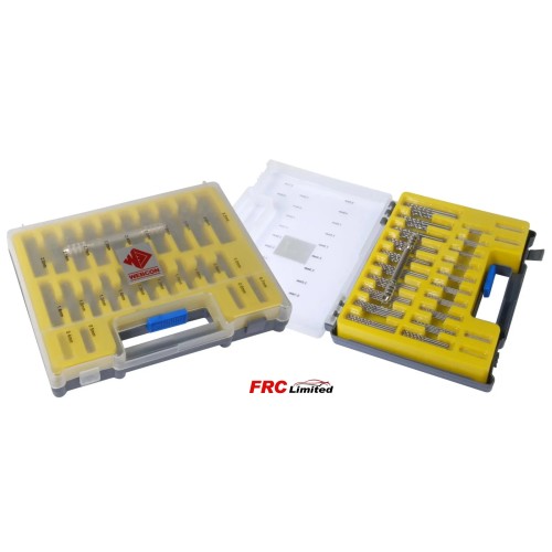 JET DRILL SET & VICE IN BOX NEW 5 OF EACH DRILL 0.6mm TO 3.2mm