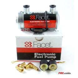 FACET RED TOP GOLD-FLO FUEL PUMP GENUINE WITH 8mm UNIONS AND FITTING KIT