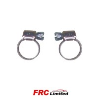 2 x Petrol Pipe Hose Clip Stainless Steel 